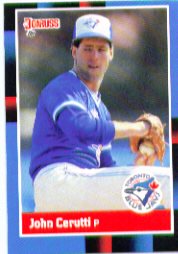 1988 Donruss Baseball Cards    321     John Cerutti